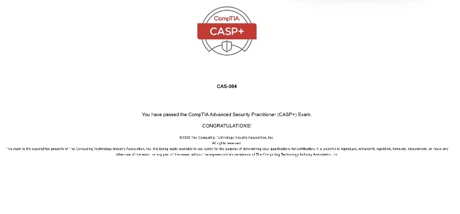 CompTIA CAS-004