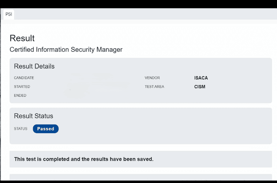 ISACA CISM-2