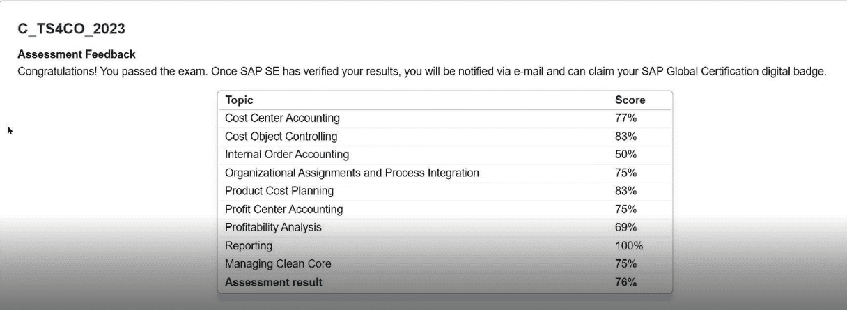 SAP C_TS4CO_2023
