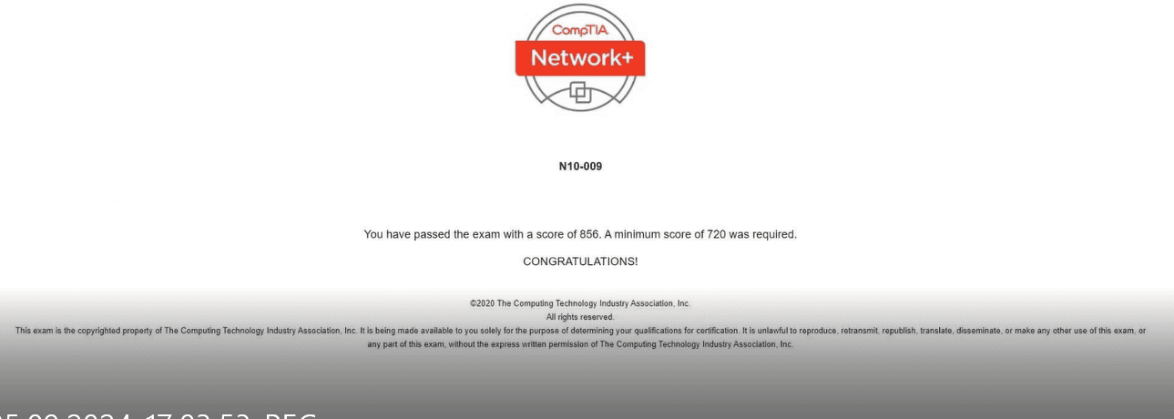 CompTIA N10-009