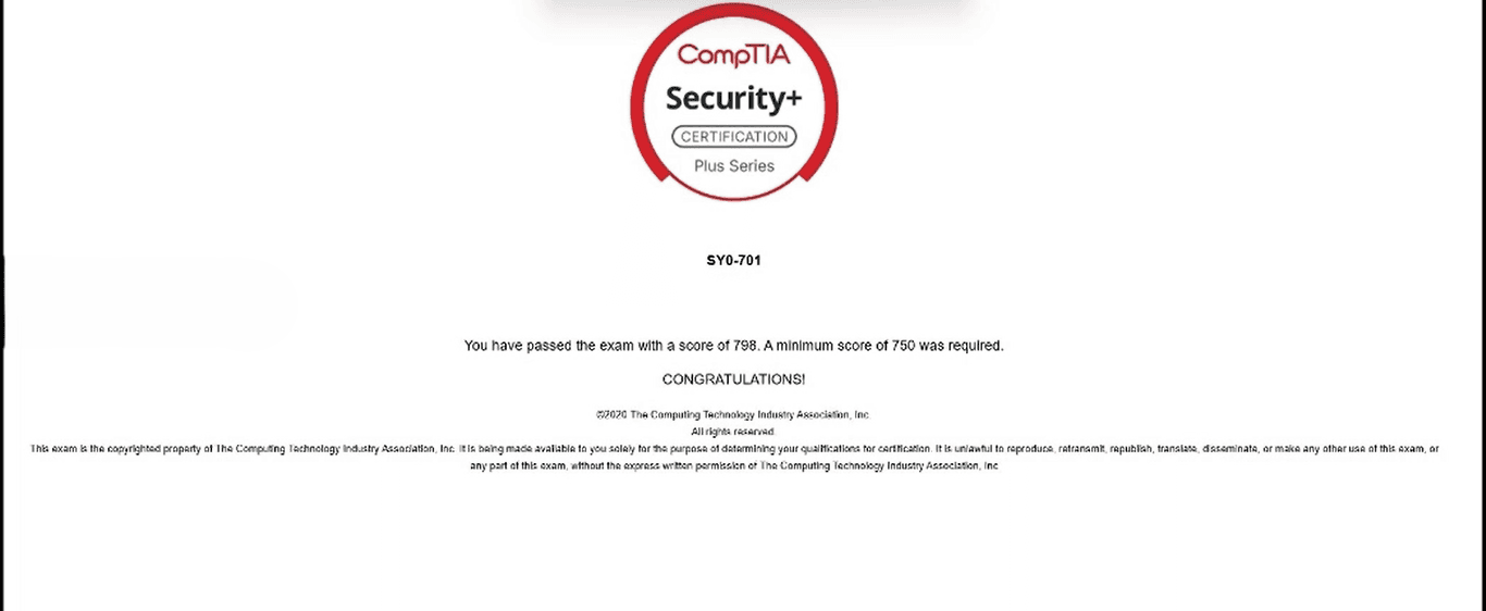 CompTIA SY0-701